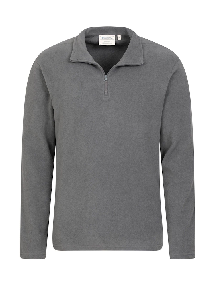 Mountain Warehouse Light Grey Mens Camber II Half Zip Quick Drying Fleece - Image 4 of 5