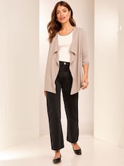 Lipsy Cream Waterfall Cardigan - Image 4 of 4