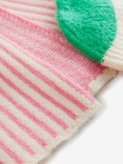 Pink/Green Stripe Hat and Scarf Set (3-16yrs) - Image 5 of 5