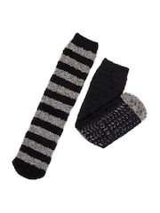 Totes Black Mens Supersoft Twin Pack Socks - Image 1 of 4
