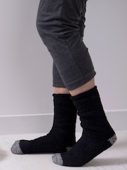 Totes Black Mens Supersoft Twin Pack Socks - Image 4 of 4