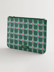 Cath Kidston Green Check Pouch - Image 1 of 5