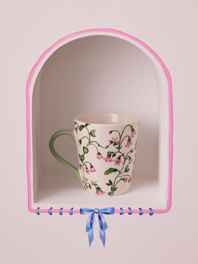Cath Kidston Set of 4 Lilac Twin Flowers Stanley Mug - Image 1 of 4