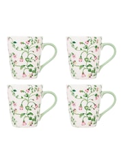 Cath Kidston Set of 4 Lilac Twin Flowers Stanley Mug - Image 4 of 4