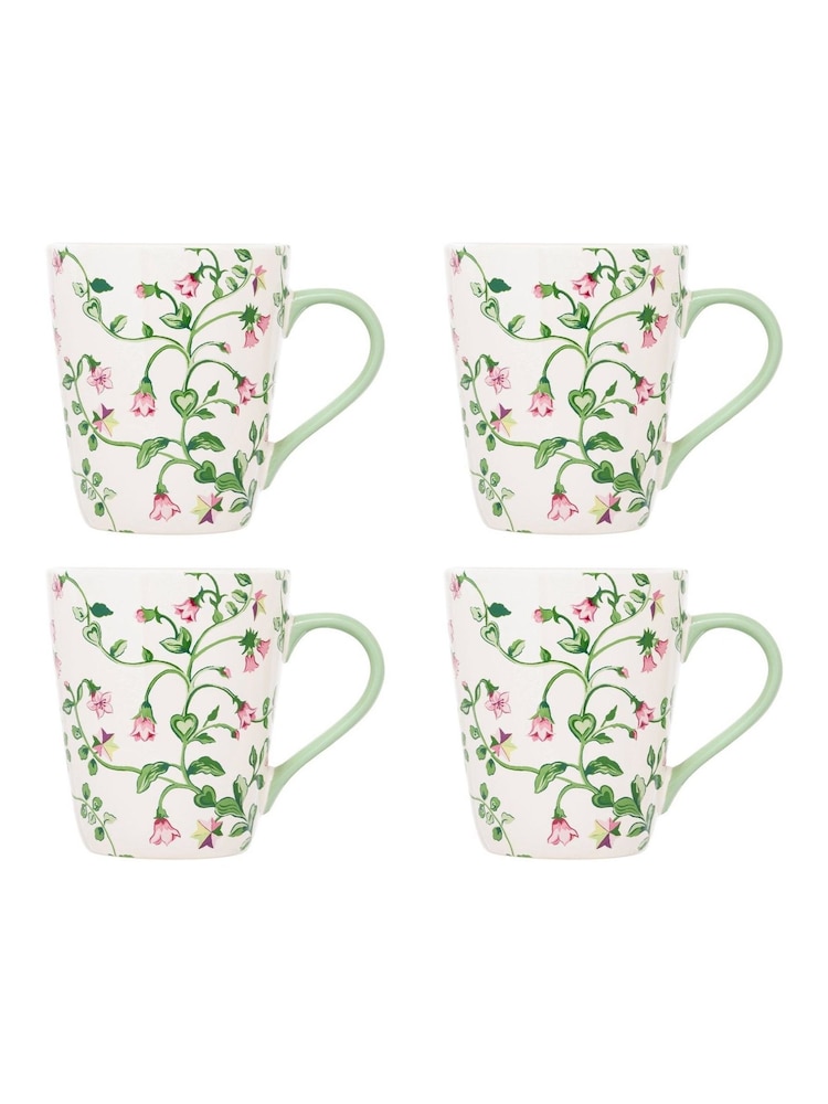 Cath Kidston Set of 4 Lilac Twin Flowers Stanley Mug - Image 4 of 4