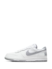 Nike Grey/White Big Low Trainers - Image 2 of 10