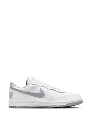 Nike Grey/White Big Low Trainers - Image 3 of 10