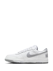 Nike Grey/White Big Low Trainers - Image 4 of 10
