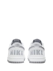 Nike Grey/White Big Low Trainers - Image 7 of 10