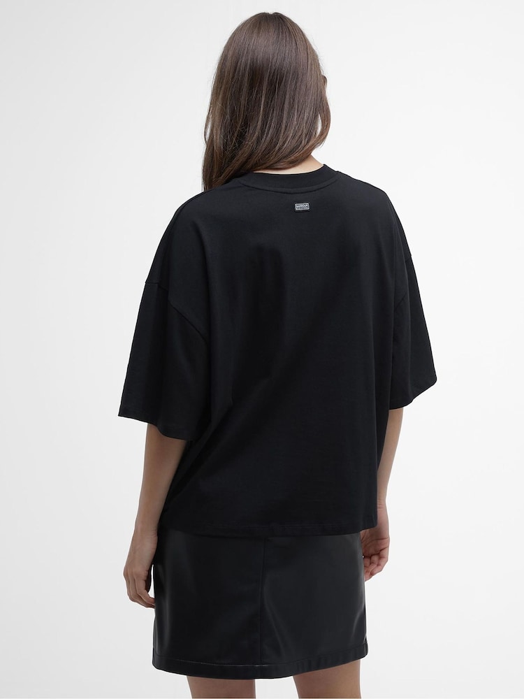 Barbour® International Oversized 100% Cotton Francheca Logo T-Shirt - Image 2 of 6