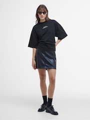 Barbour® International Oversized 100% Cotton Francheca Logo T-Shirt - Image 3 of 6