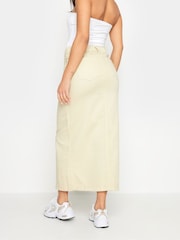 PixieGirl Petite Natural Denim Maxi 100% Cotton Skirt - Image 4 of 5