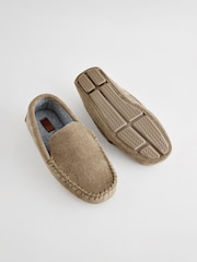 Neutral Textured Moccasin Slippers - Image 4 of 6