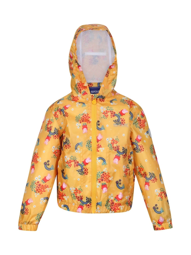 Regatta Yellow Peppa Pig Muddy Puddle Waterproof Jacket - Image 1 of 4