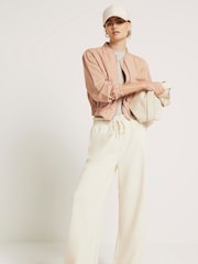 River Island Pink Lyocell Casual Bomber Jacket - Image 1 of 4