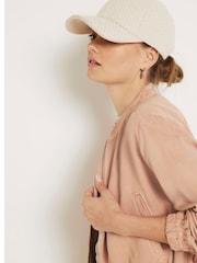 River Island Pink Lyocell Casual Bomber Jacket - Image 3 of 4