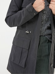 FatFace Tiegan Black Waterproof Coat - Image 5 of 6