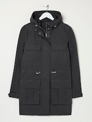 FatFace Tiegan Black Waterproof Coat - Image 6 of 6