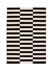 Laurence Llewelyn-Bowen Black/White Dolce Vita Woven Rug - Image 3 of 6