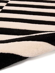 Laurence Llewelyn-Bowen Black/White Dolce Vita Woven Rug - Image 6 of 6