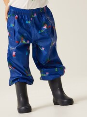 Regatta Blue Peppa Pig Waterproof Pack It Overtrousers - Image 2 of 7