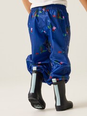 Regatta Blue Peppa Pig Waterproof Pack It Overtrousers - Image 3 of 7