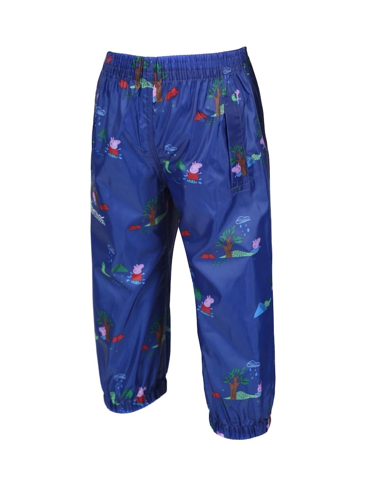 Regatta Blue Peppa Pig Waterproof Pack It Overtrousers - Image 7 of 7