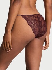Victoria's Secret Burgundy Purple Lace Bikini Knickers - Image 2 of 4