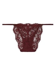 Victoria's Secret Burgundy Purple Lace Bikini Knickers - Image 4 of 4