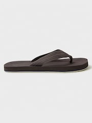 Crew Clothing Brown Daniel Flip Flops - Image 1 of 5