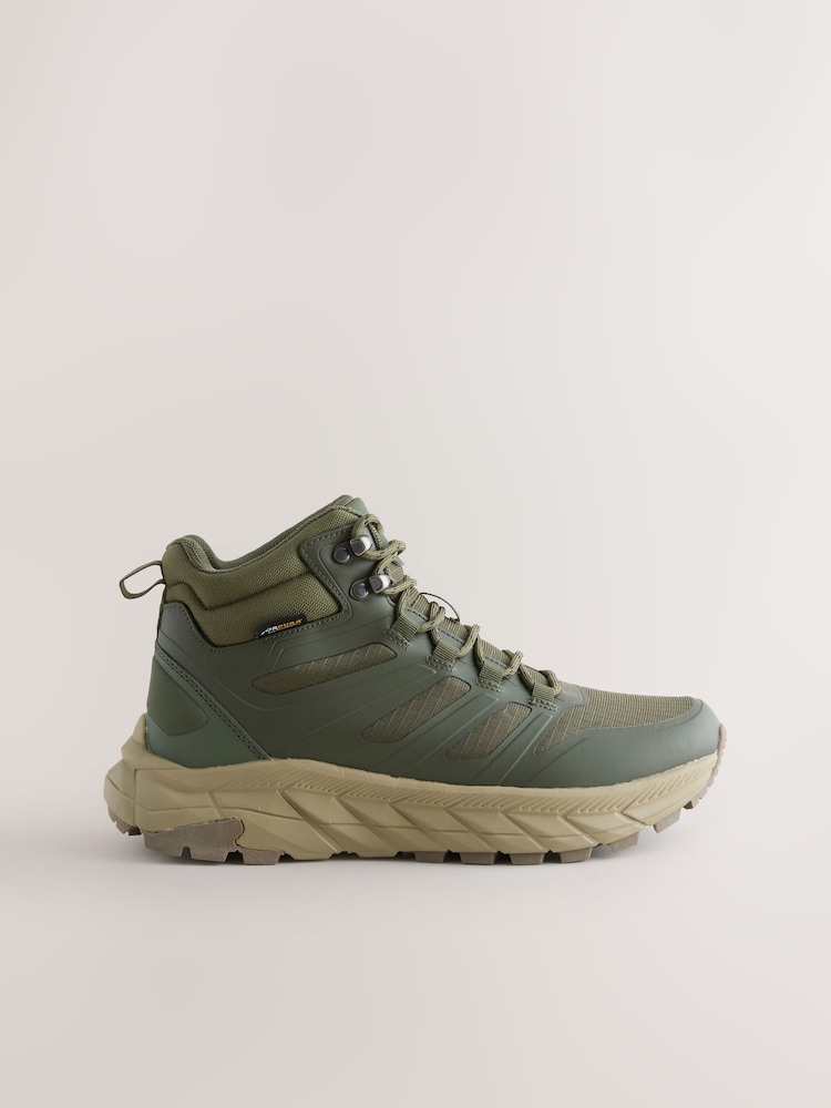 Khaki Green Hiker Sport Boots - Image 2 of 5 Khaki Green Hiker Sport Boots - Image 2 of 5