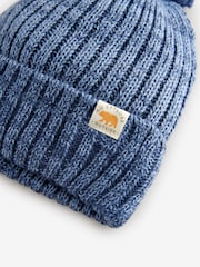 Blue Knitted Pom Hat and Snood Set (1-10yrs) - Image 2 of 3