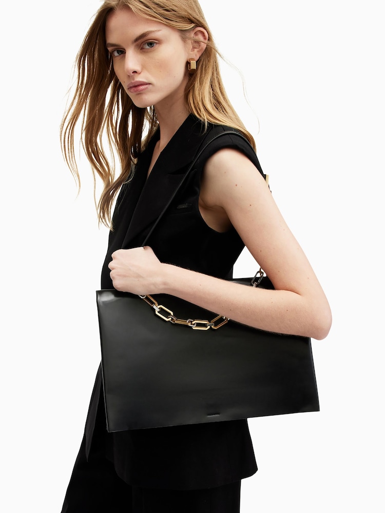 AllSaints Black Luca Shoulder Bag - Image 2 of 7