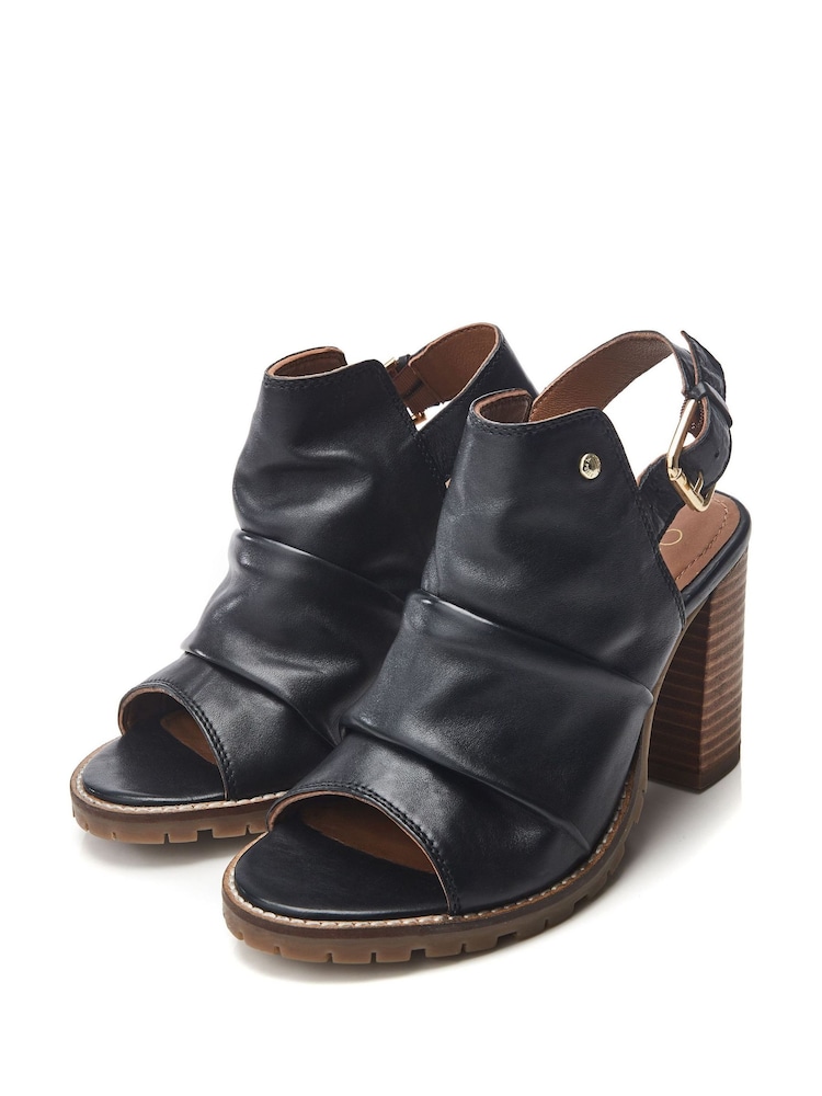 Moda In Pelle Mirianne Rouched High Vamp Block Heels - Image 2 of 4 Moda In Pelle Mirianne Rouched High Vamp Block Heels - Image 2 of 4