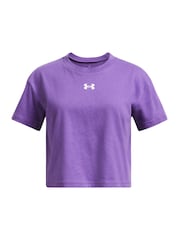أرجواني - تيشرت قصير بشعار بكم قصير Sportstyle من Under Armour - صورة 1 من 2