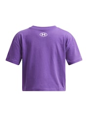 أرجواني - تيشرت قصير بشعار بكم قصير Sportstyle من Under Armour - صورة 2 من 2
