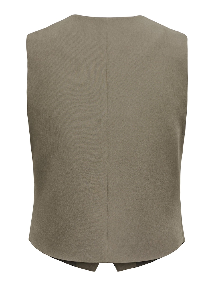 ONLY Brown Tailored Waistcoat - Image 7 of 7