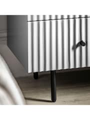 Gallery Home White Tetouan 3 Drawer Chest - Image 3 of 6