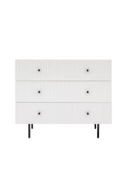 Gallery Home White Tetouan 3 Drawer Chest - Image 4 of 6