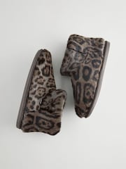 Animal Print Faux Fur Boot Slippers - Image 5 of 7
