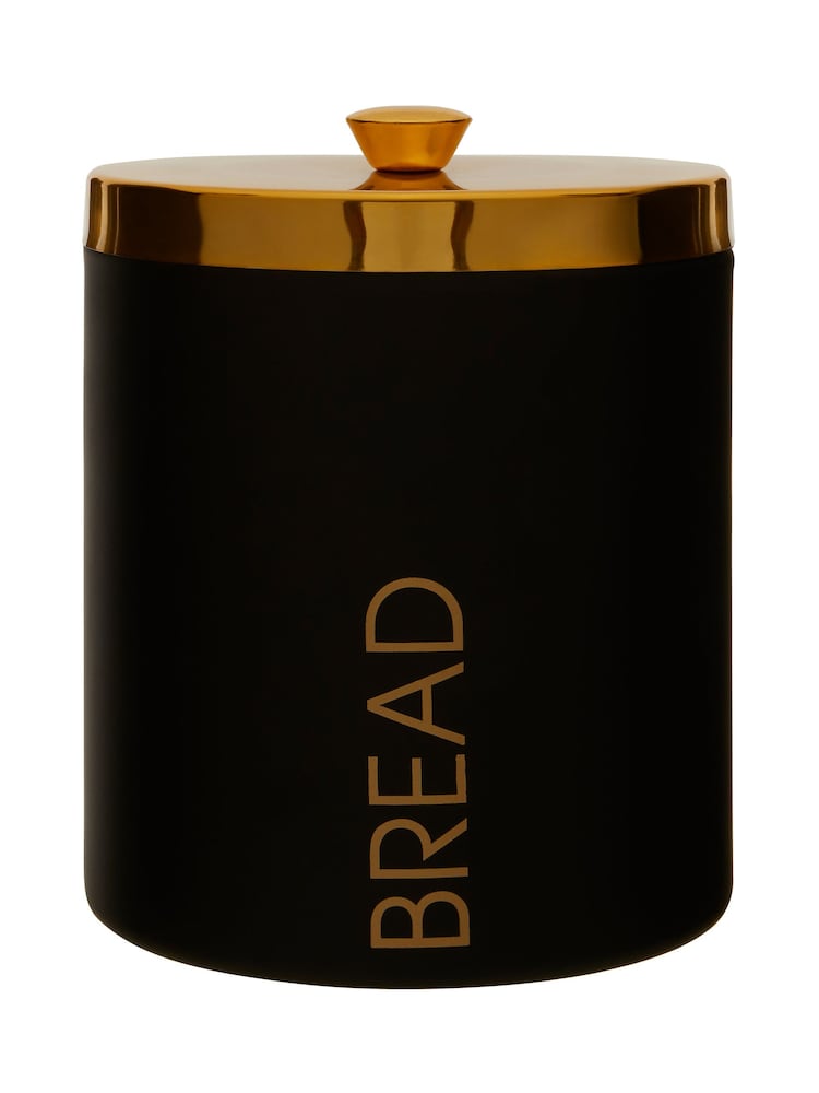 Maison by Premier Black Liberty Enamel Finish Bread Bin - Image 1 of 5