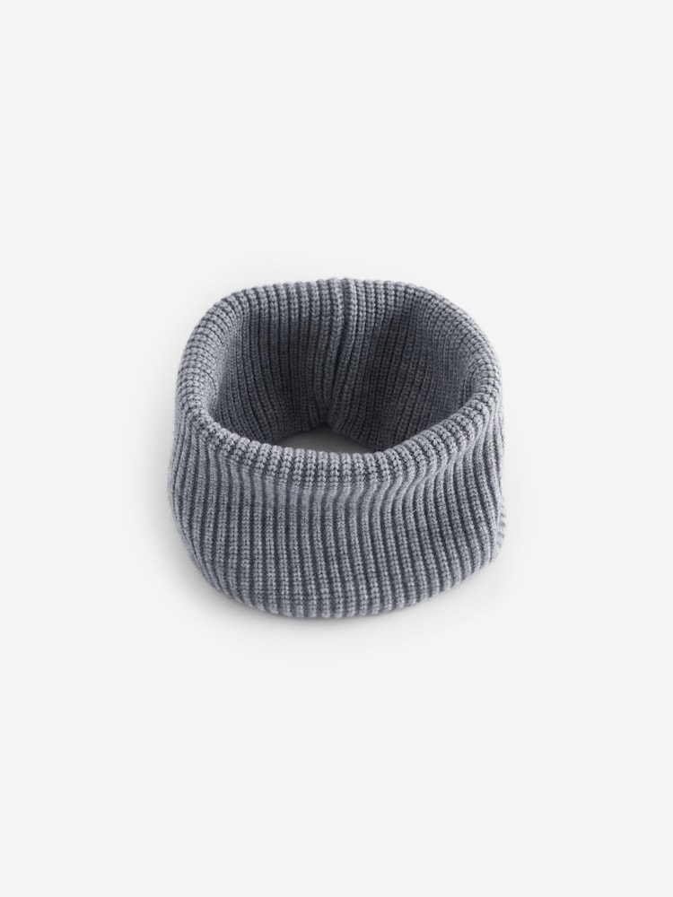 Grey Twist Knitted Snood (1-16yrs) - Image 1 of 2