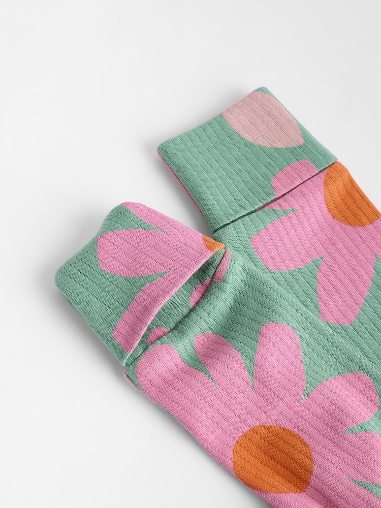 Grün, Blume - Baby-Schlafanzüge mit 2-Wege-Reißverschluss und Floral-Print aus 100 % Baumwolle im 3er-Pack (0 Monate bis 2 Jahre) - Bild 11 von 11