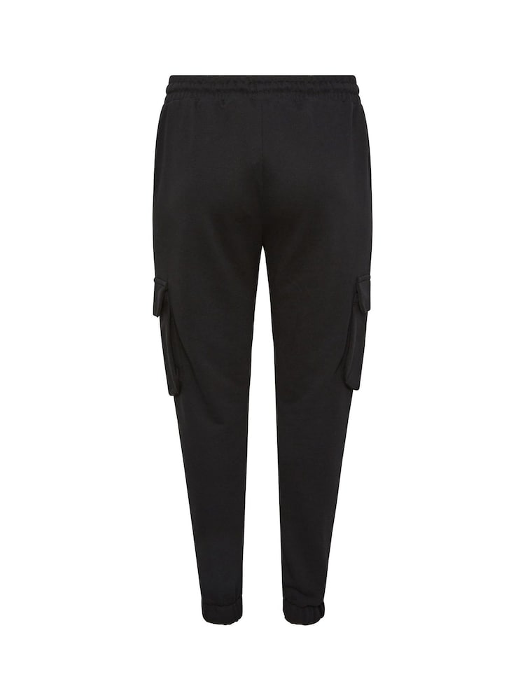Yours Curve Black Cargo Joggers - Image 5 of 5