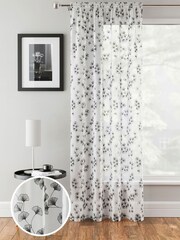 Enhanced Living Black Willow Pair Of Voile Panels - Image 1 of 3
