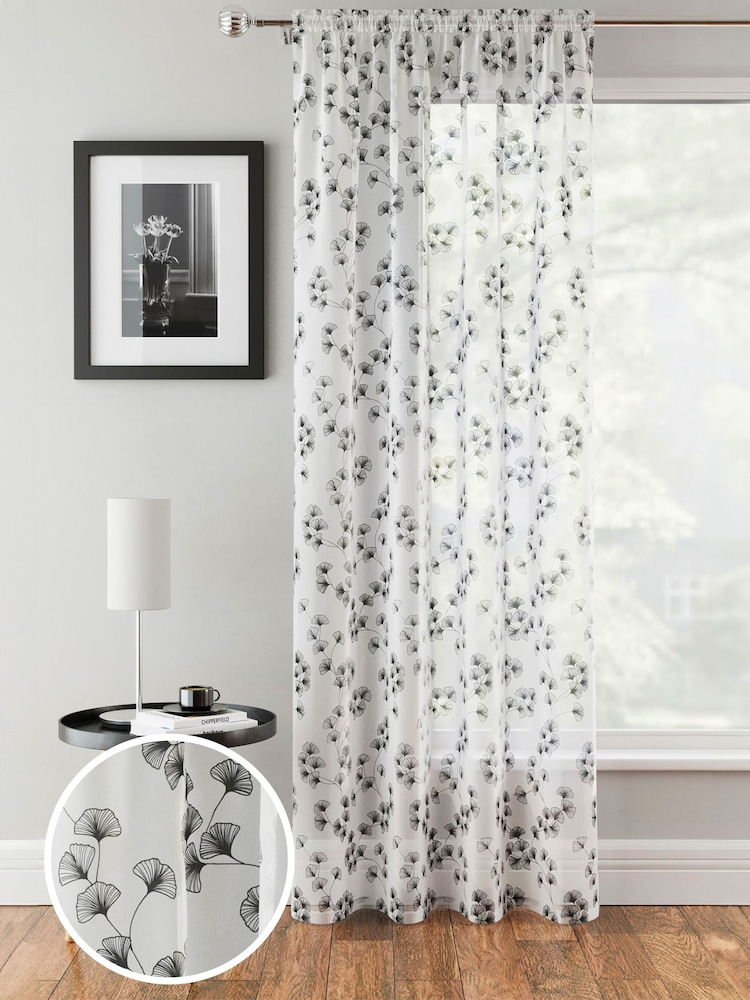 Enhanced Living Willow Pair Of Voile Panels - Bild 1 von 3 Enhanced Living Willow Pair Of Voile Panels - Bild 1 von 3