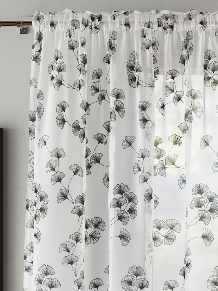 Enhanced Living Willow Pair Of Voile Panels - Bild 2 von 3 Enhanced Living Willow Pair Of Voile Panels - Bild 2 von 3