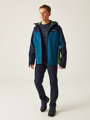 Regatta Blue Birchdale Waterproof Hooded Jacket - Image 3 of 9