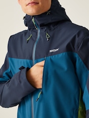 Regatta Blue Birchdale Waterproof Hooded Jacket - Image 4 of 9