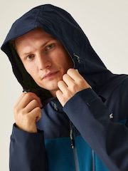 Regatta Blue Birchdale Waterproof Hooded Jacket - Image 5 of 9